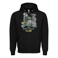 Black the ain't fast club Zipper Hoodie - artisFamous