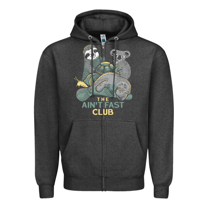 The Ain't Fast Club Zipper Hoodie by artisFamous | Teevron