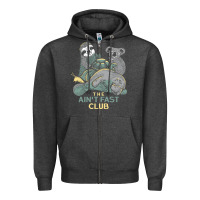 Charcoal Heather the ain't fast club Zipper Hoodie - artisFamous