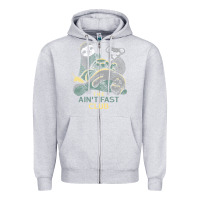 Heather Grey the ain't fast club Zipper Hoodie - artisFamous