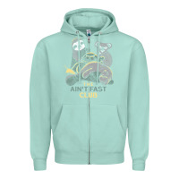 Seafoam the ain't fast club Zipper Hoodie - artisFamous