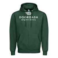 Sports Green doordash Zipper Hoodie - artisFamous