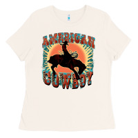 Bone American cowboy Ladies Tee - FaDigitalArtStudio