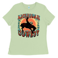 Matcha American cowboy Ladies Tee - FaDigitalArtStudio