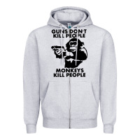 Heather Grey guns dont kill people Zipper Hoodie - artisFamous