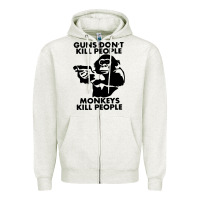 Oatmeal Heather guns dont kill people Zipper Hoodie - artisFamous