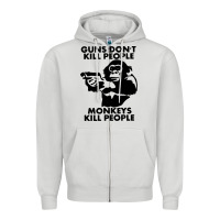 Dove Grey guns dont kill people Zipper Hoodie - artisFamous