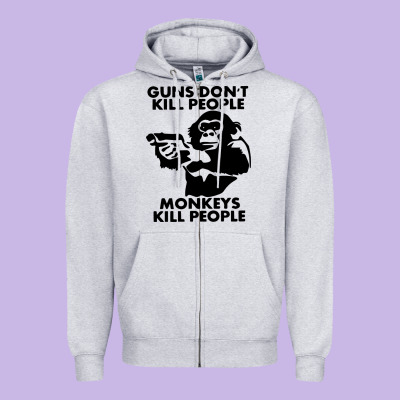Guns Dont Kill People Zipper Hoodie Designed By Artisfamous