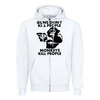 White guns dont kill people Zipper Hoodie - artisFamous