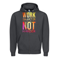 Smoke work smarter not harder Zipper Hoodie - artisFamous