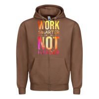 Chestnut work smarter not harder Zipper Hoodie - artisFamous
