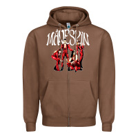 Chestnut maneskin rock Zipper Hoodie - artisFamous