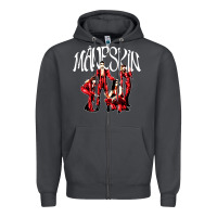 Smoke maneskin rock Zipper Hoodie - artisFamous