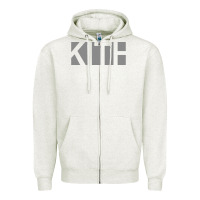Oatmeal Heather kith Zipper Hoodie - artisFamous