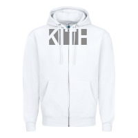 White kith Zipper Hoodie - artisFamous