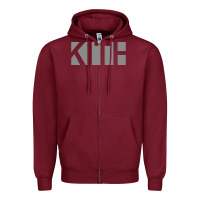 Burgundy kith Zipper Hoodie - artisFamous