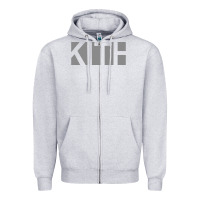 Heather Grey kith Zipper Hoodie - artisFamous