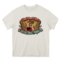 Cream I don't need a man Cowgirl western Heavy Core Tee - HowdyJamesFarm