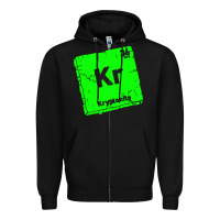 Black kr kryptonite Zipper Hoodie - artisFamous