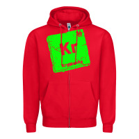 Red kr kryptonite Zipper Hoodie - artisFamous