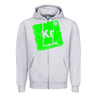 Heather Grey kr kryptonite Zipper Hoodie - artisFamous