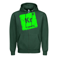 Sports Green kr kryptonite Zipper Hoodie - artisFamous