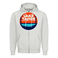 Dove Grey lake tahoe california Zipper Hoodie - artisFamous
