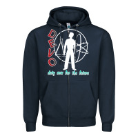 Navy devo duty now for the future Zipper Hoodie - artisFamous