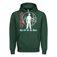 Sports Green devo duty now for the future Zipper Hoodie - artisFamous