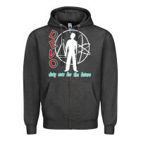 Charcoal Heather devo duty now for the future Zipper Hoodie - artisFamous