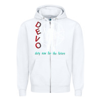 White devo duty now for the future Zipper Hoodie - artisFamous