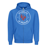True Royal university of phoenix white red Zipper Hoodie - artisFamous