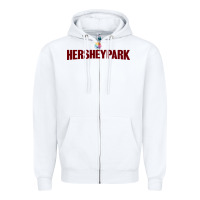 White hersheypark happy Zipper Hoodie - artisFamous