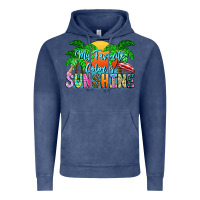 Vintage Denim My Favorite Coloris Sunshine Vintage Hoodie - CowhideDigitalArt