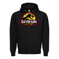 Black clever girl Zipper Hoodie - artisFamous