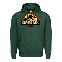 Sports Green clever girl Zipper Hoodie - artisFamous