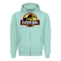 Seafoam clever girl Zipper Hoodie - artisFamous