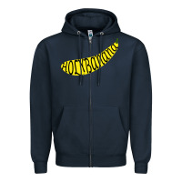 Navy Holy Banana Zipper Hoodie - artisFamous