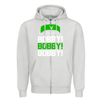 Dove Grey bobby portis bobby bobby Zipper Hoodie - artisFamous