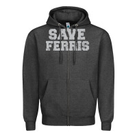 Charcoal Heather save ferris Zipper Hoodie - artisFamous