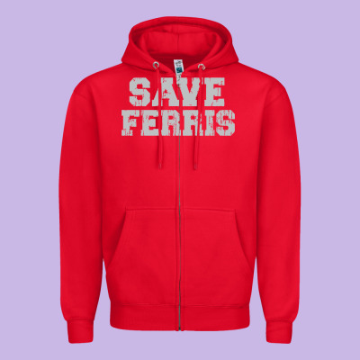 Save Ferris Zipper Hoodie Designed By Artisfamous