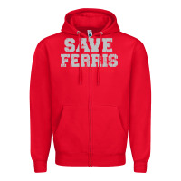 Red save ferris Zipper Hoodie - artisFamous