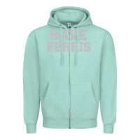 Seafoam save ferris Zipper Hoodie - artisFamous