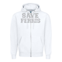 White save ferris Zipper Hoodie - artisFamous