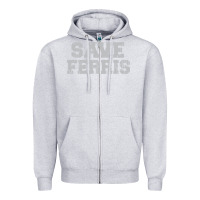 Heather Grey save ferris Zipper Hoodie - artisFamous