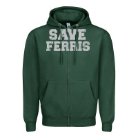 Sports Green save ferris Zipper Hoodie - artisFamous