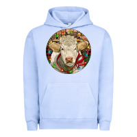 Pigment Grape Ice Charolais Heifer Christmas Urban Hoodie - RanaPortraitStore