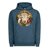 Charolais Heifer Christmas Urban Hoodie | Teevron