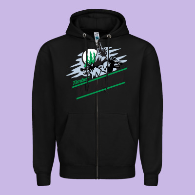 Timber Wolves Zipper Hoodie Designed By Artisfamous