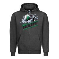 Charcoal Heather timber wolves Zipper Hoodie - artisFamous